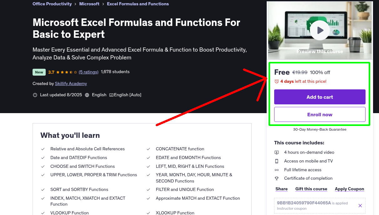 Microsoft Excel Formulas and Functions For Basic to Expert