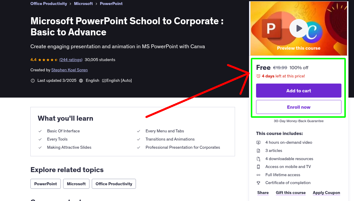 Microsoft PowerPoint School to Corporate : Basic to Advance