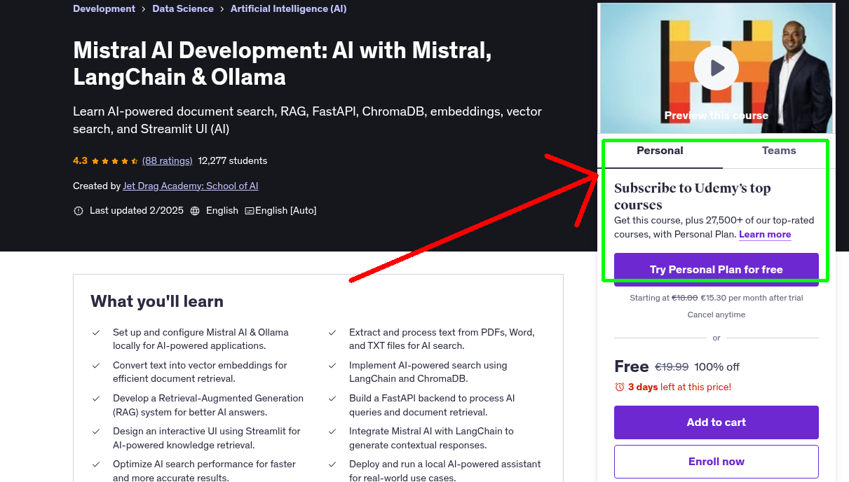 Mistral AI Development: AI with Mistral, LangChain & Ollama