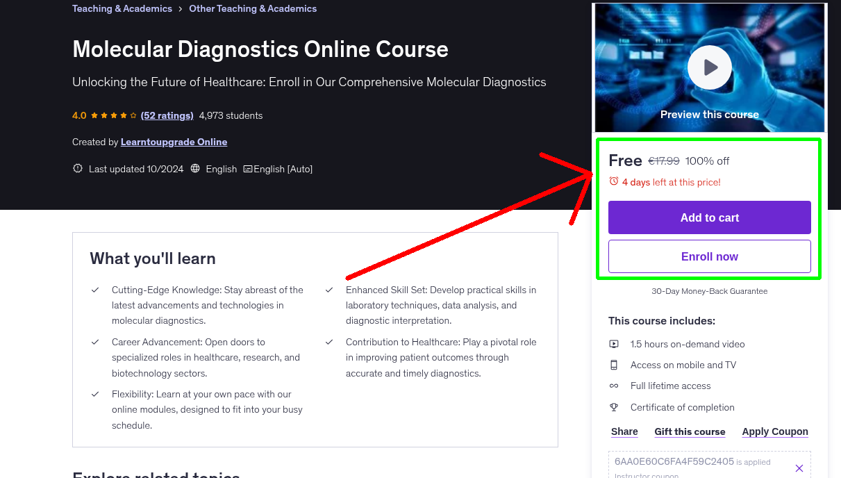Molecular Diagnostics Online Course