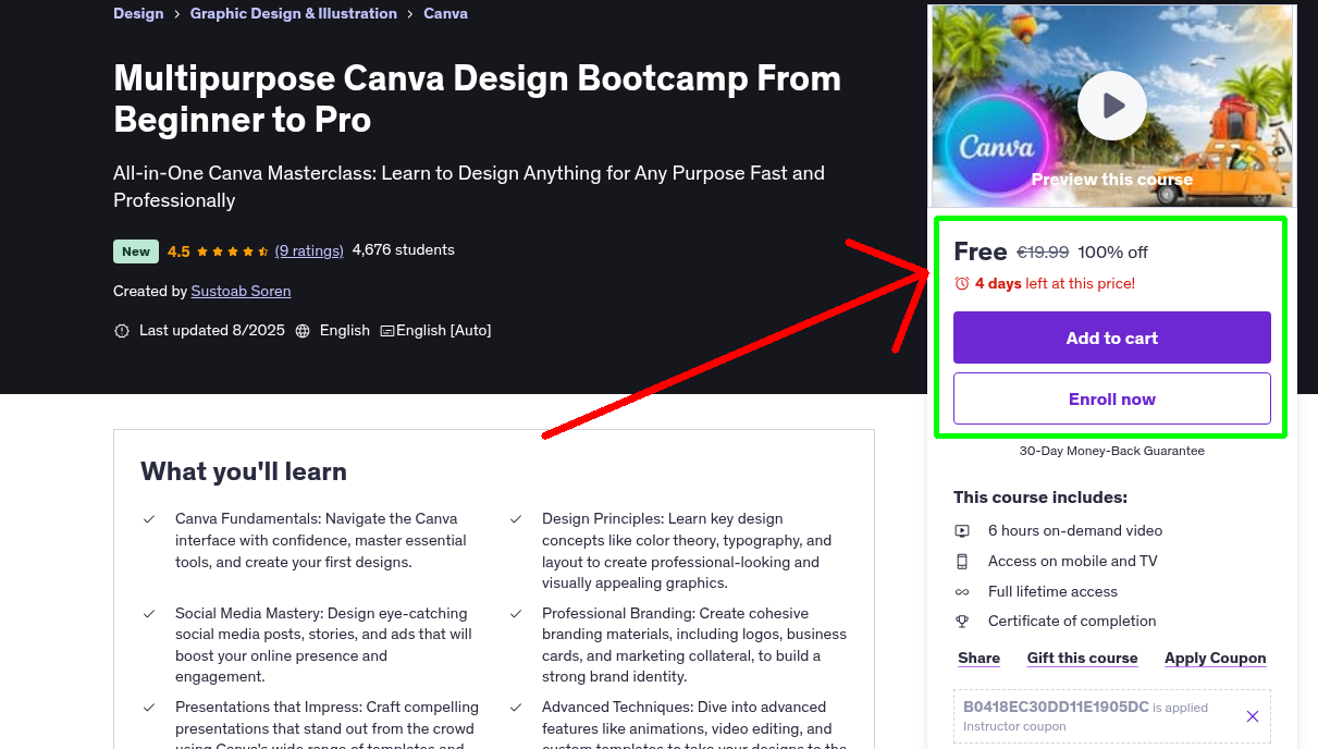 Multipurpose Canva Design Bootcamp From Beginner to Pro