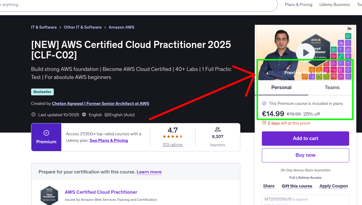 [NEW] AWS Certified Cloud Practitioner 2025 [CLF-C02]