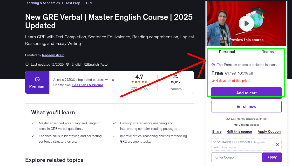 New GRE Verbal | Master English Course | 2025 Updated