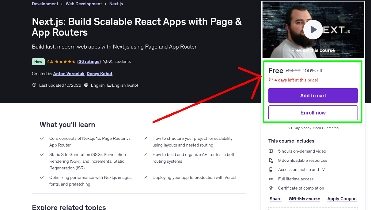 Next.js: Build Scalable React Apps with Page & App Routers