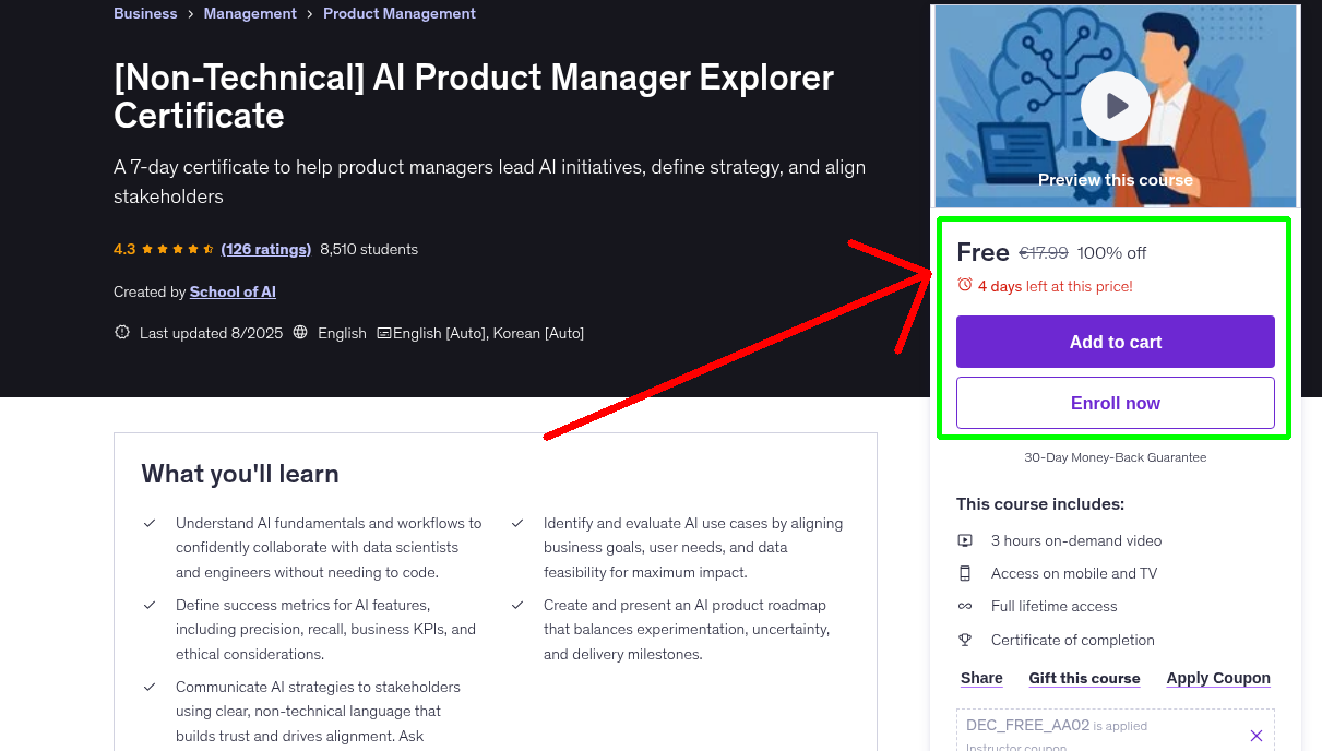 [Non-Technical] AI Product Manager Explorer Certificate