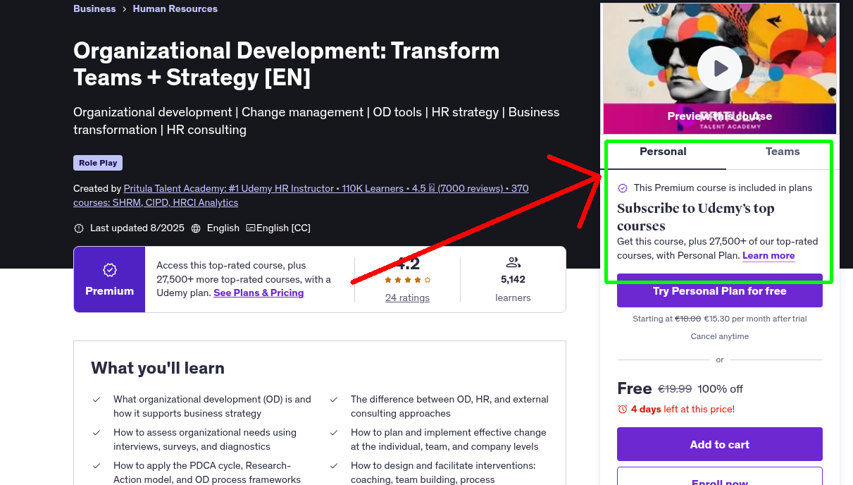 Organizational Development: Transform Teams + Strategy [EN]