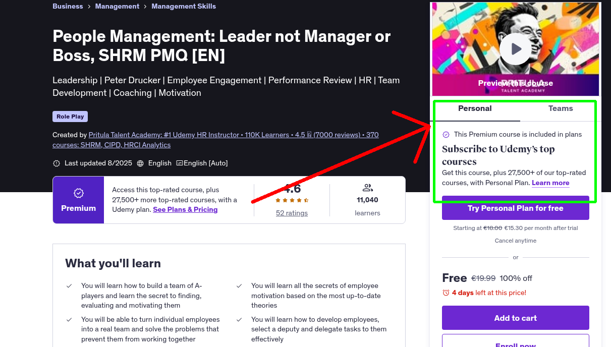 People Management: Leader not Manager or Boss, SHRM PMQ [EN]