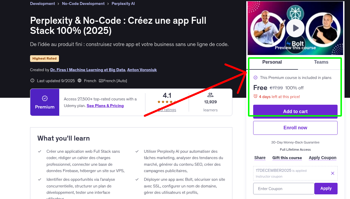 Perplexity & No-Code : Créez une app Full Stack 100% (2025)