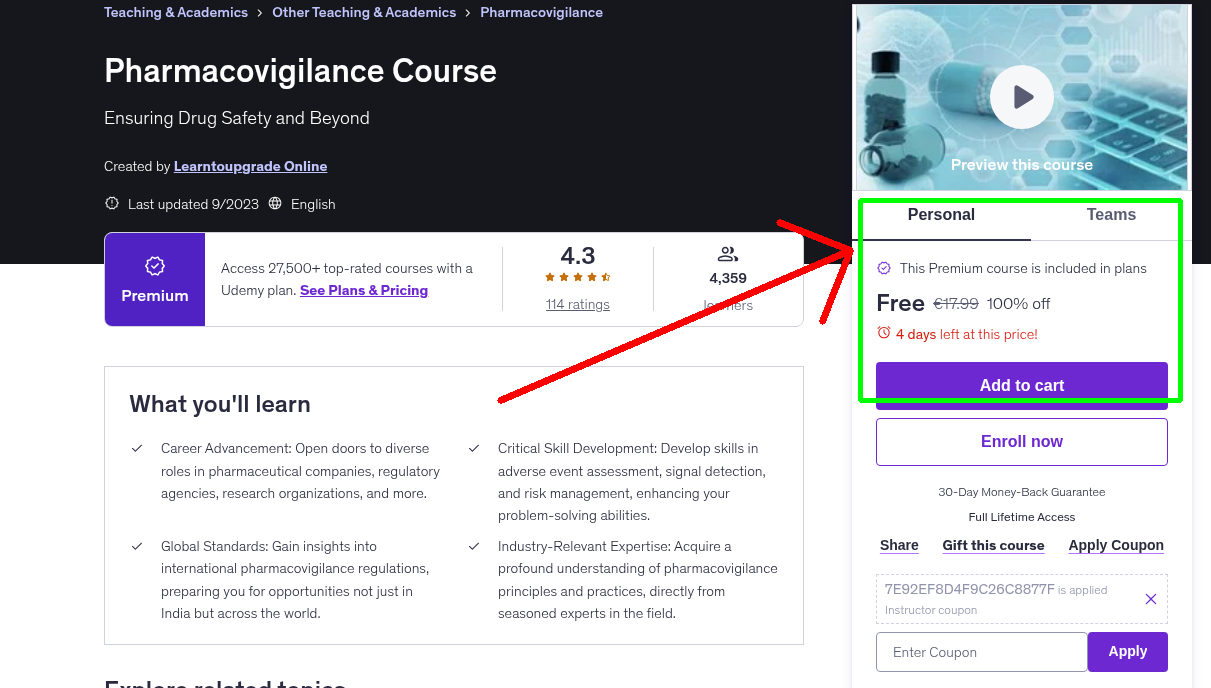 Pharmacovigilance Course