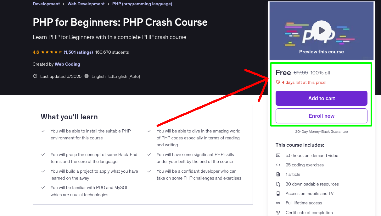 PHP for Beginners: PHP Crash Course