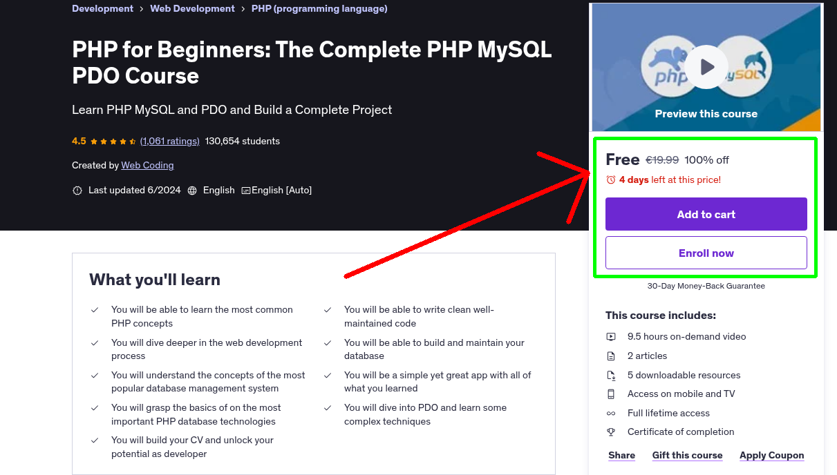 PHP for Beginners: The Complete PHP MySQL PDO Course