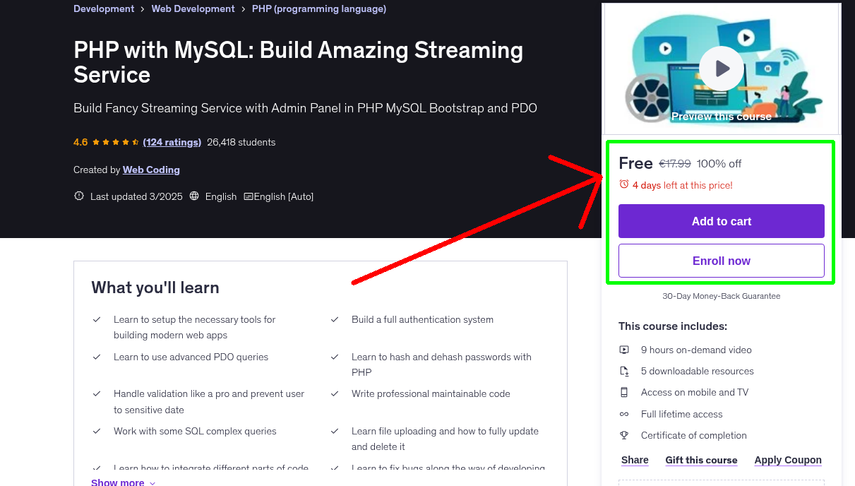 PHP with MySQL: Build Amazing Streaming Service