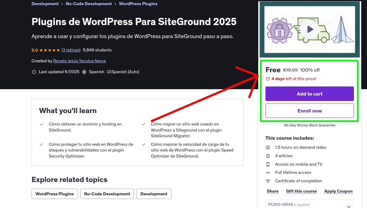 Plugins de WordPress Para SiteGround 2025