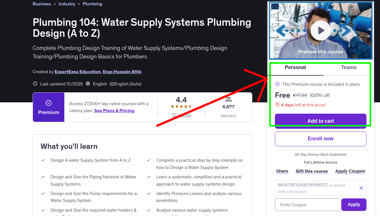 Plumbing 104: Water Supply Systems Plumbing Design (A to Z)