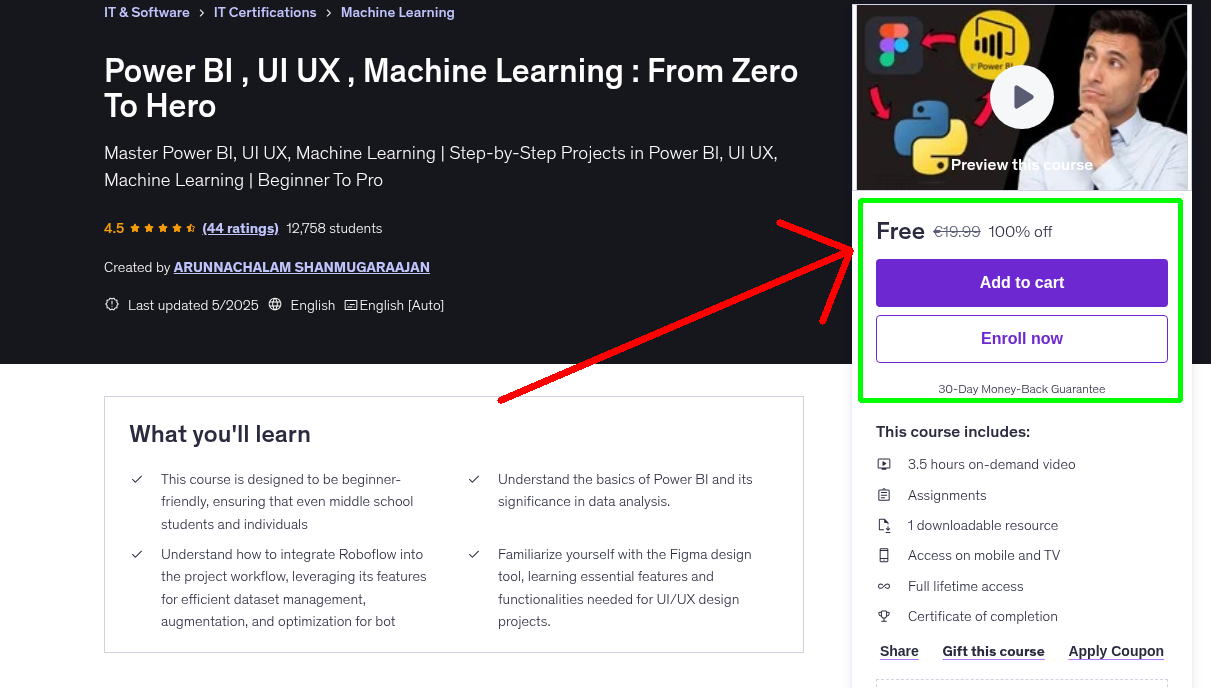 Power BI , UI UX , Machine Learning : From Zero To Hero