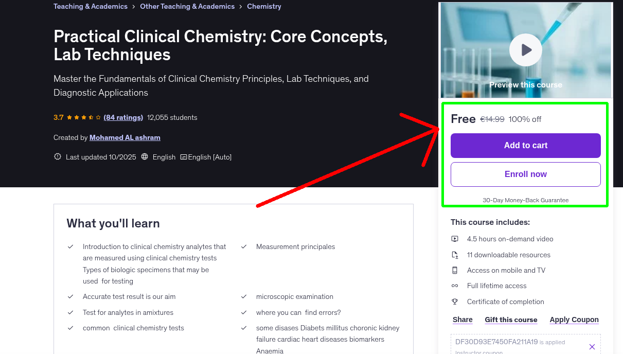 Practical Clinical Chemistry: Core Concepts, Lab Techniques