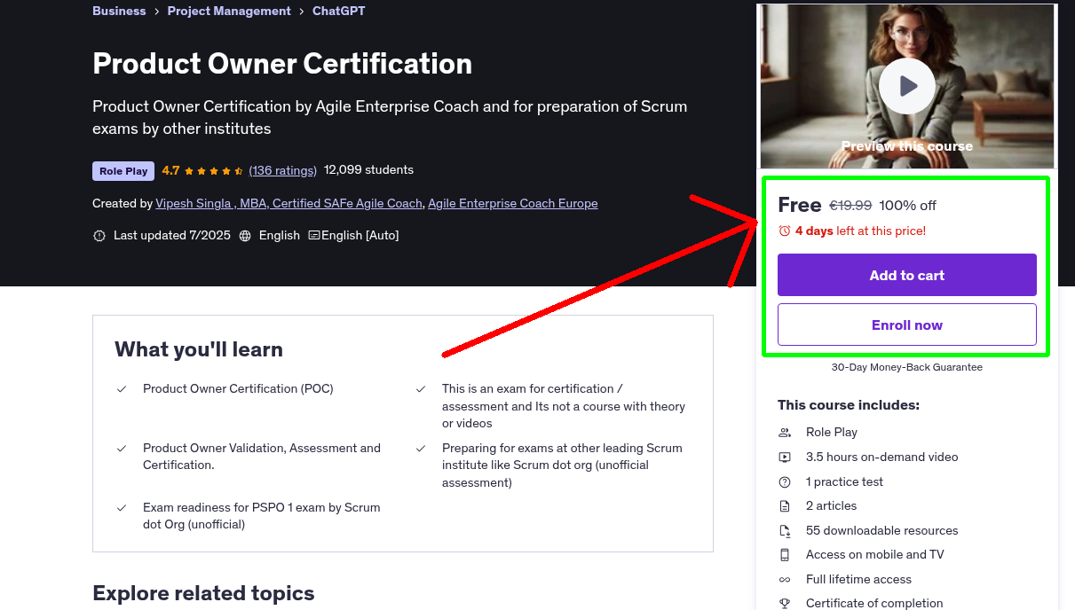 Product Owner Certification