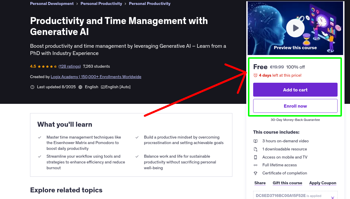 Productivity and Time Management with Generative AI
