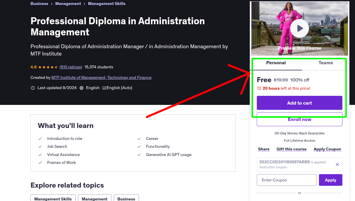 Professional Diploma in Administration Management