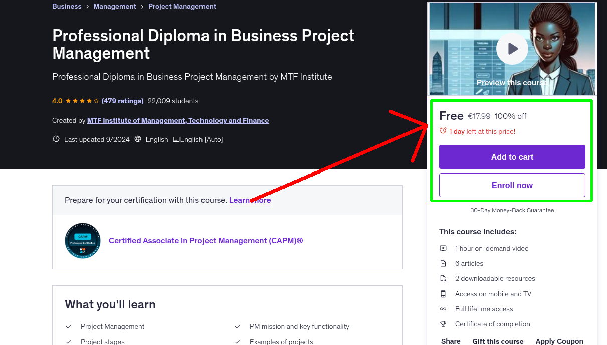 Professional Diploma in Business Project Management