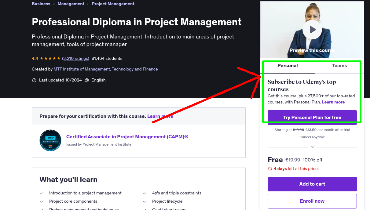 Professional Diploma in Project Management