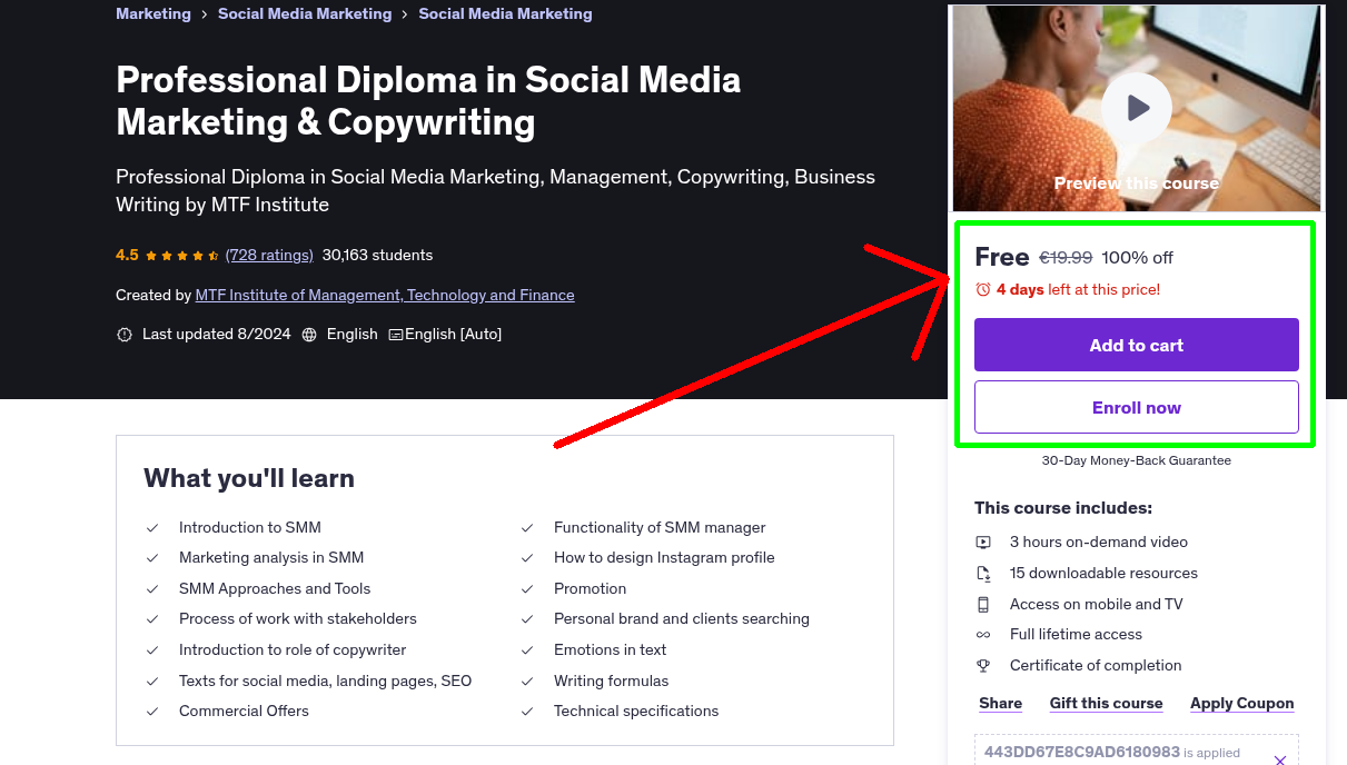 Professional Diploma in Social Media Marketing & Copywriting