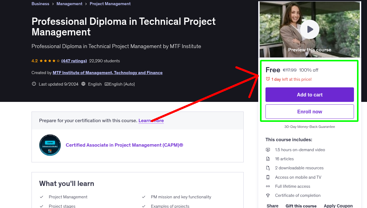 Professional Diploma in Technical Project Management