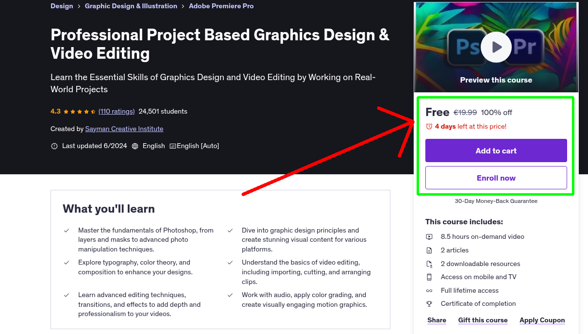 Professional Project Based Graphics Design & Video Editing