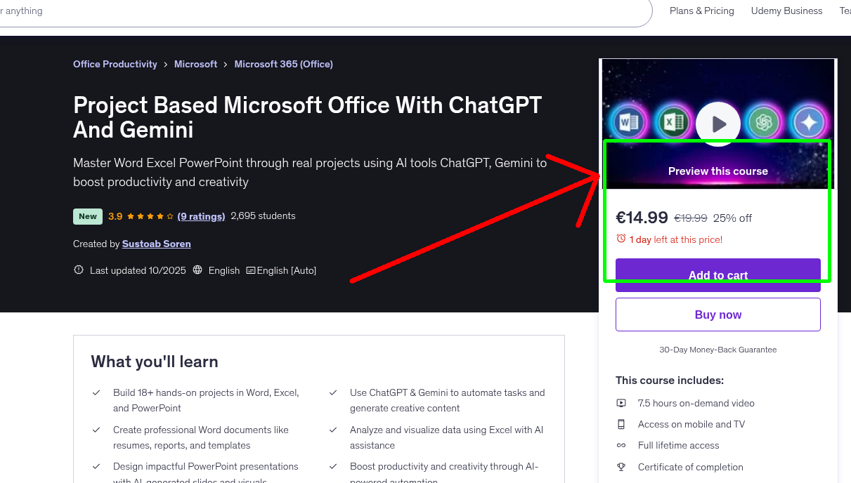 Project Based Microsoft Office With ChatGPT And Gemini