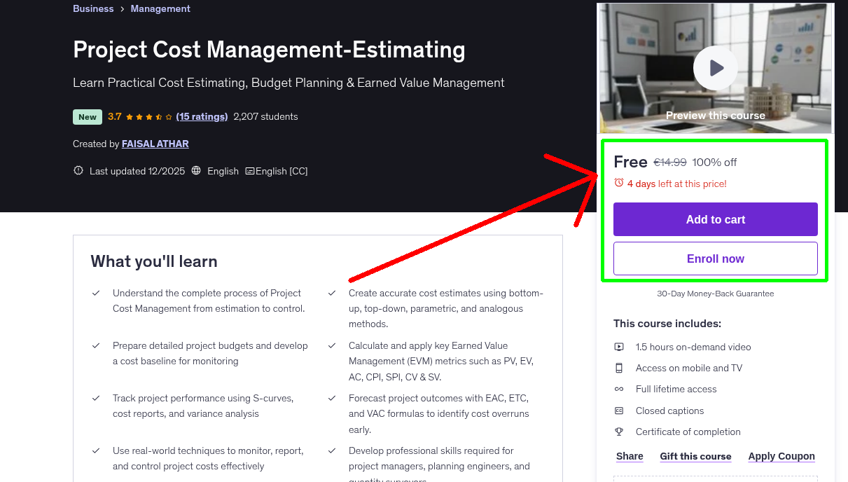 Project Cost Management-Estimating
