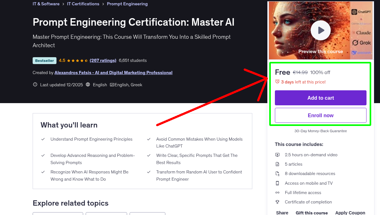 Prompt Engineering Certification: Master AI