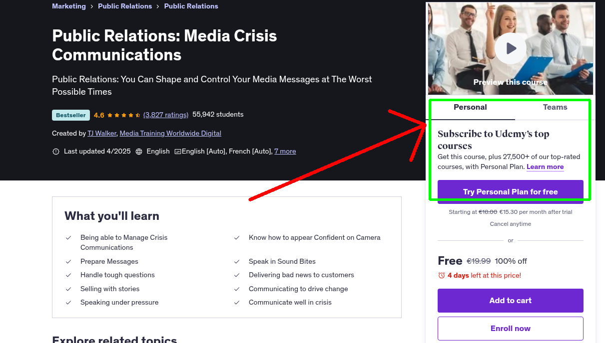 Public Relations: Media Crisis Communications