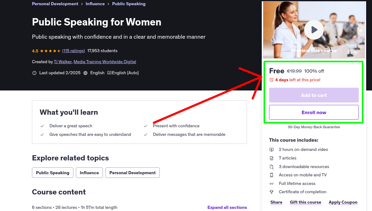 Public Speaking for Women