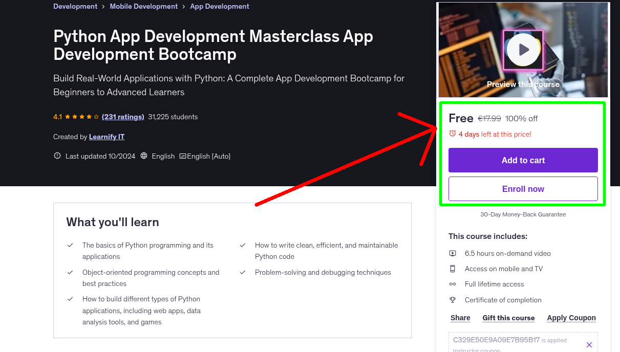 Python App Development Masterclass App Development Bootcamp