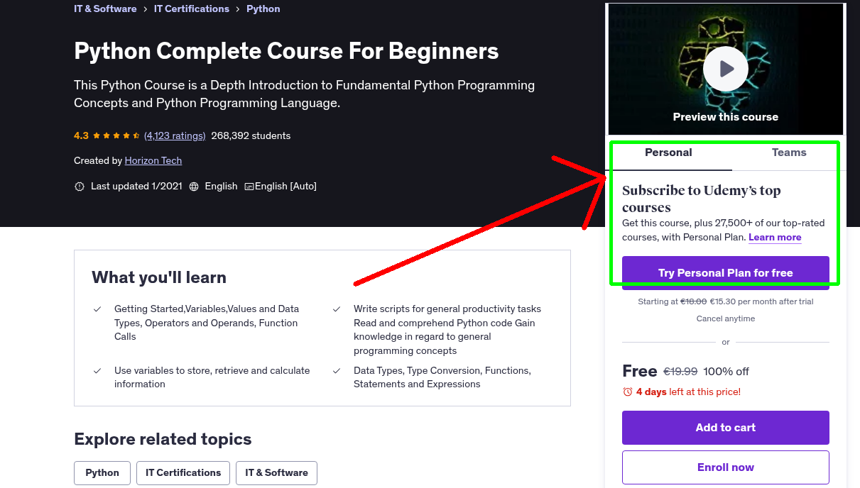 Python Complete Course For Beginners