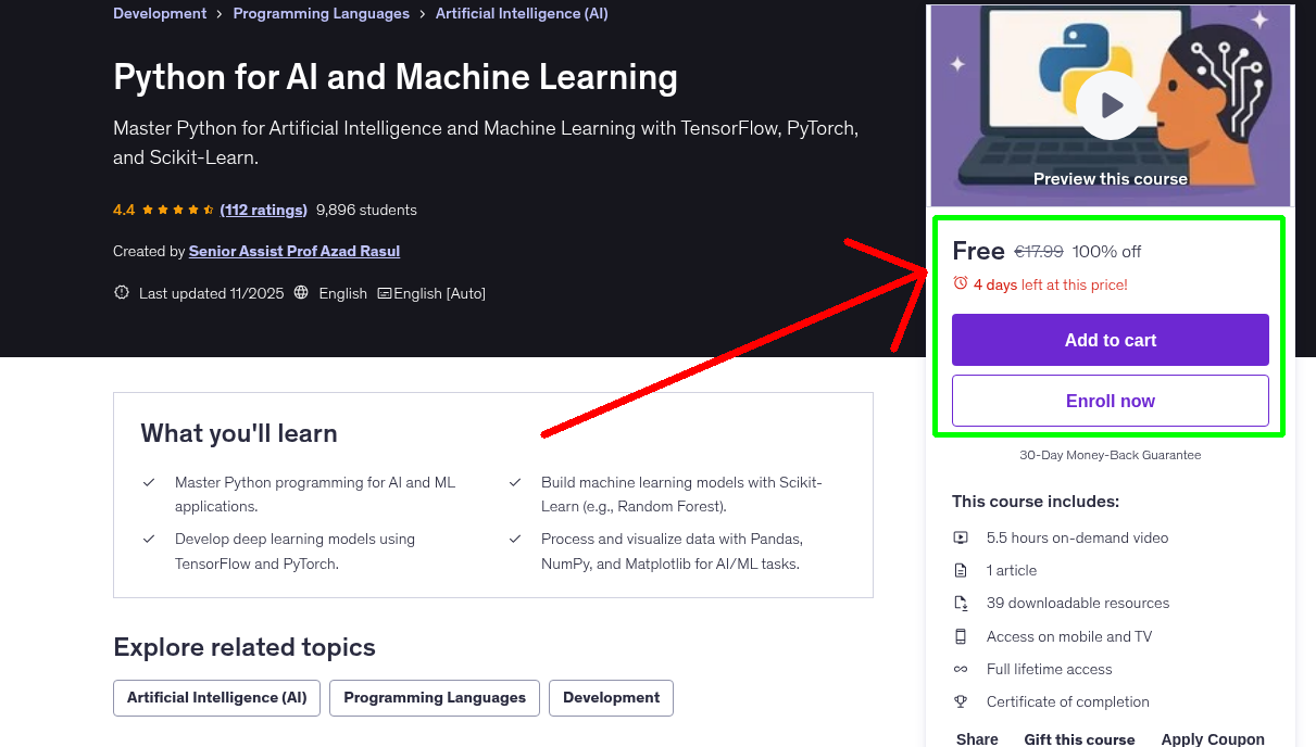 Python for AI and Machine Learning