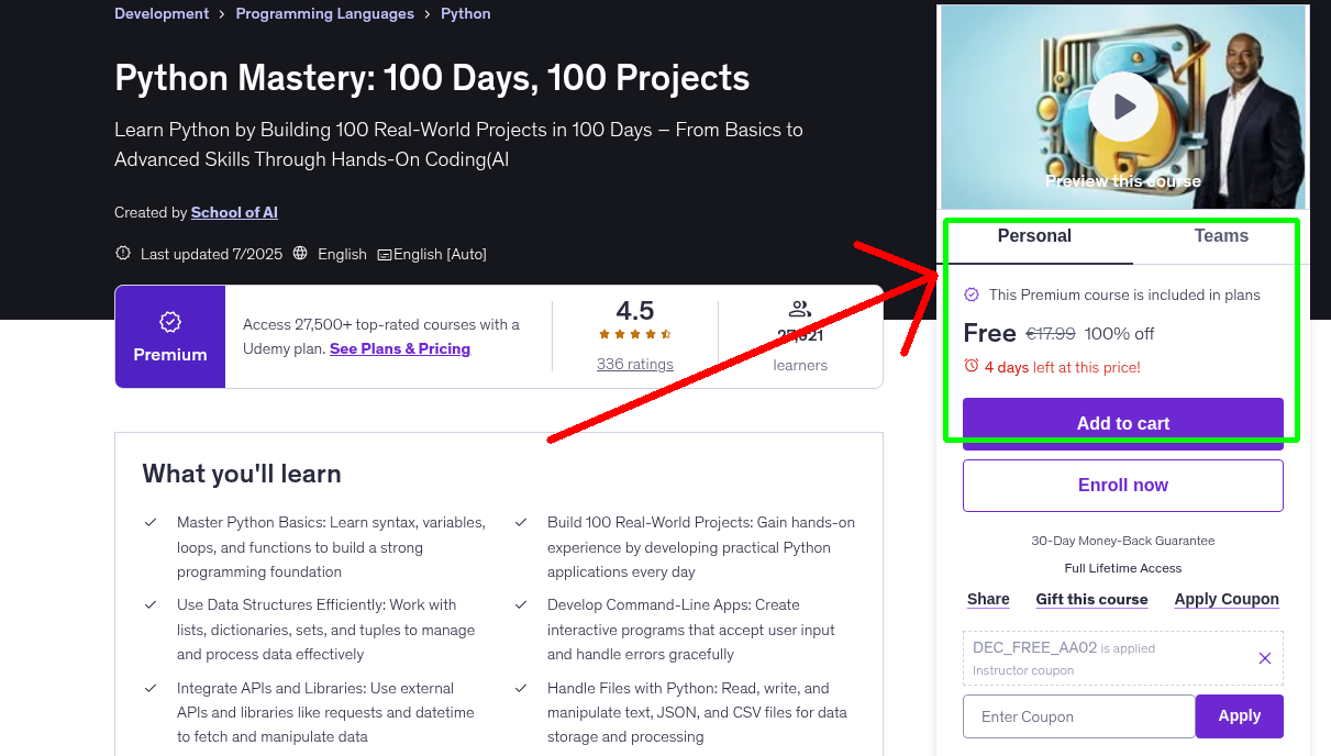 Python Mastery: 100 Days, 100 Projects