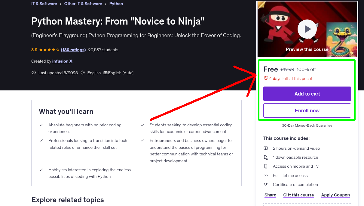 Python Mastery: From "Novice to Ninja"