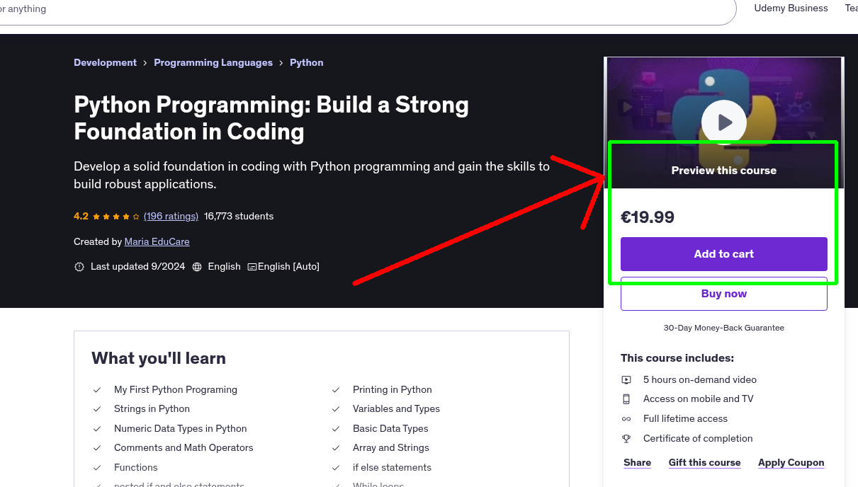 Python Programming: Build a Strong Foundation in Coding