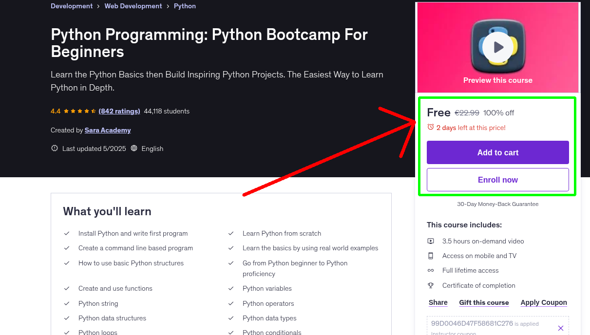 Python Programming: Python Bootcamp For Beginners