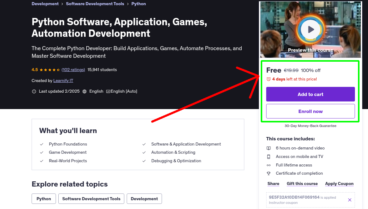 Python Software, Application, Games, Automation Development