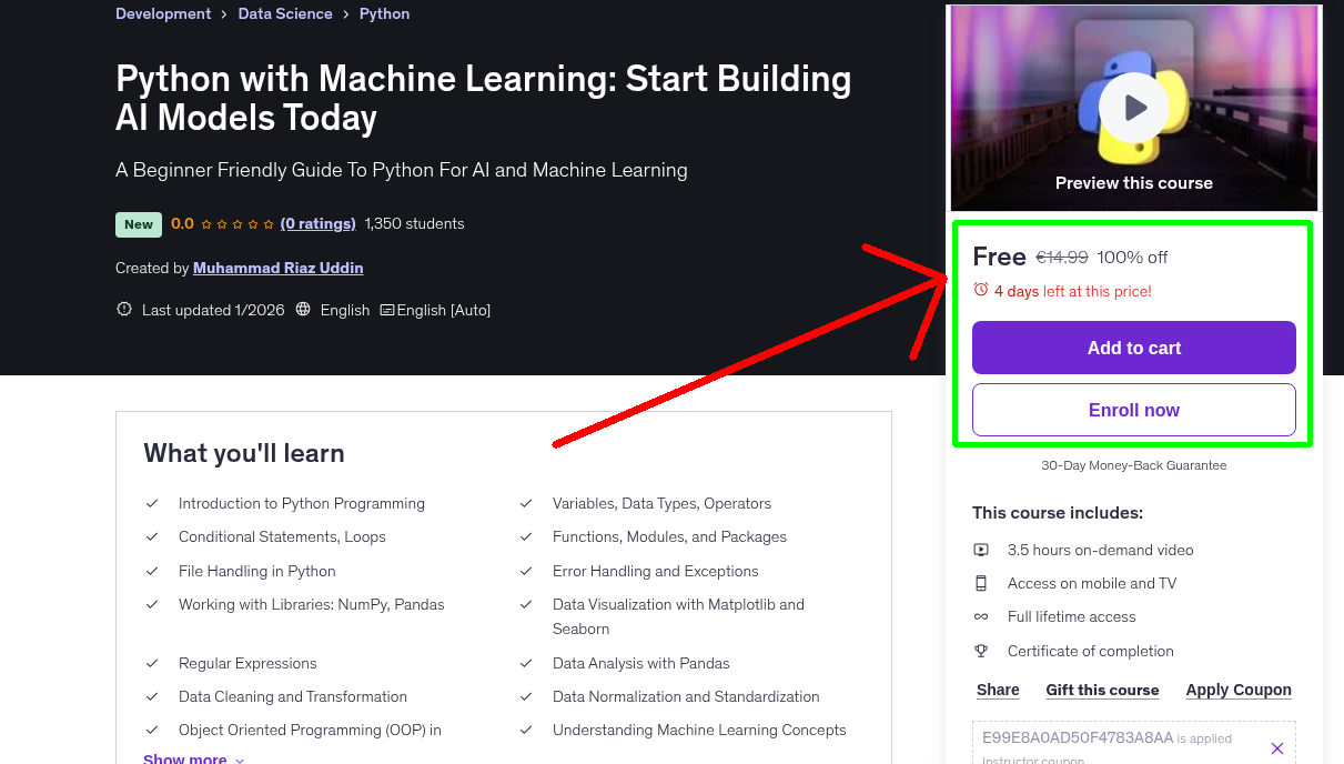 Python with Machine Learning: Start Building AI Models Today