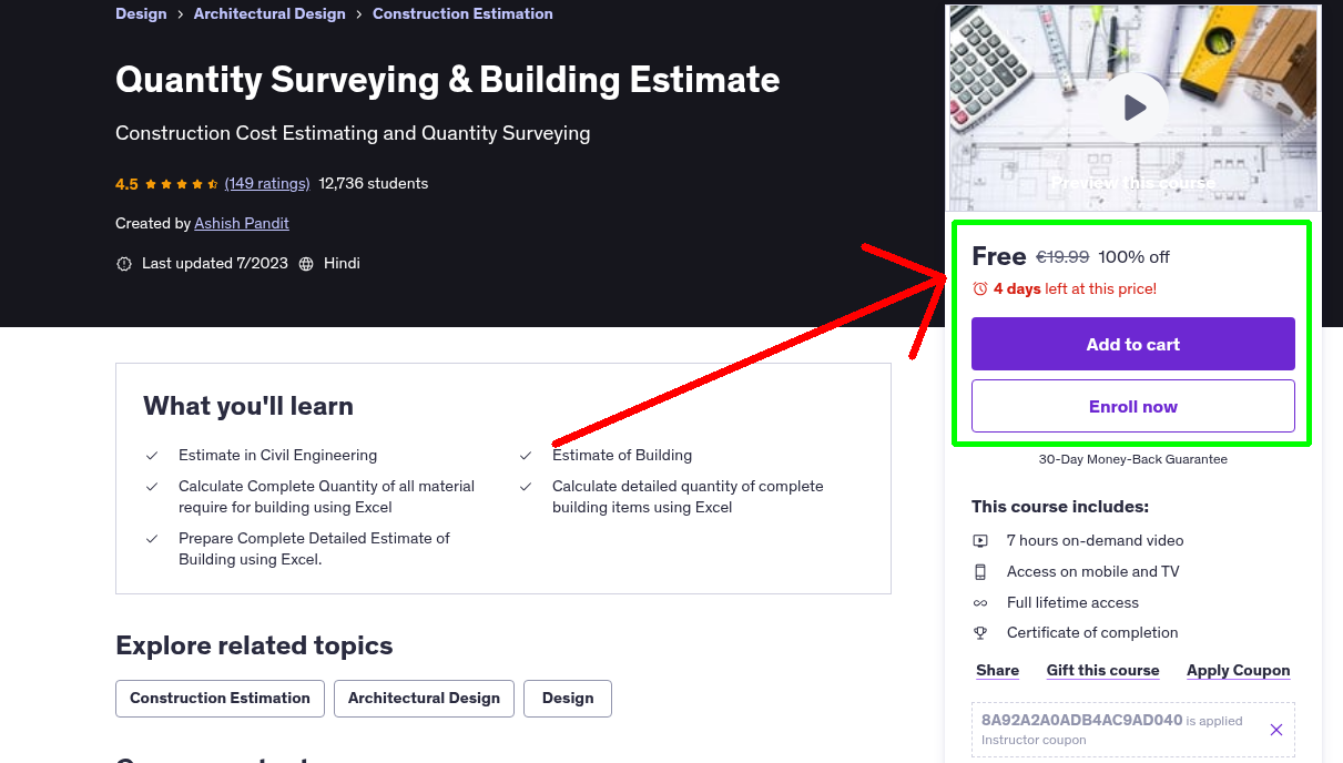 Quantity Surveying & Building Estimate