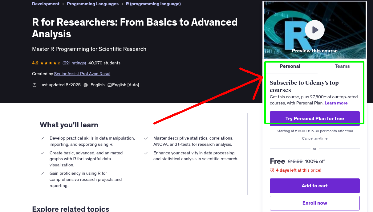 R for Researchers: From Basics to Advanced Analysis
