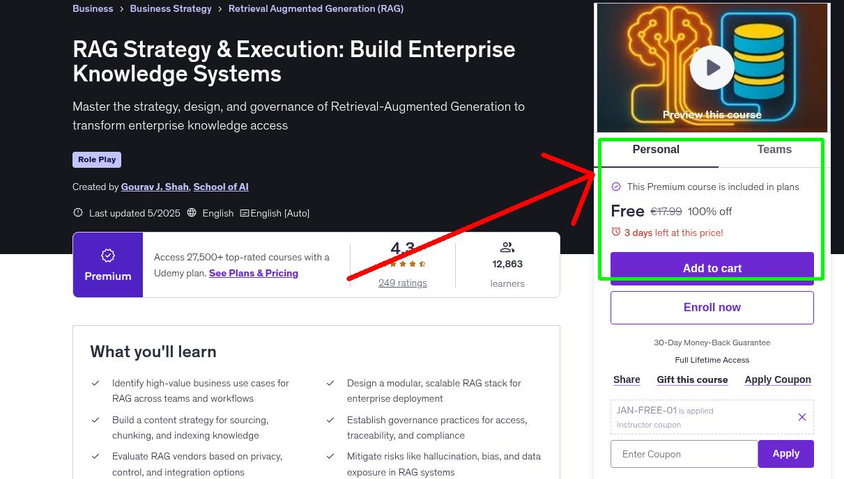RAG Strategy & Execution: Build Enterprise Knowledge Systems