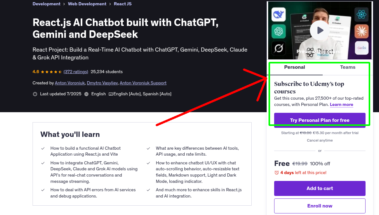 React.js AI Chatbot built with ChatGPT, Gemini and DeepSeek