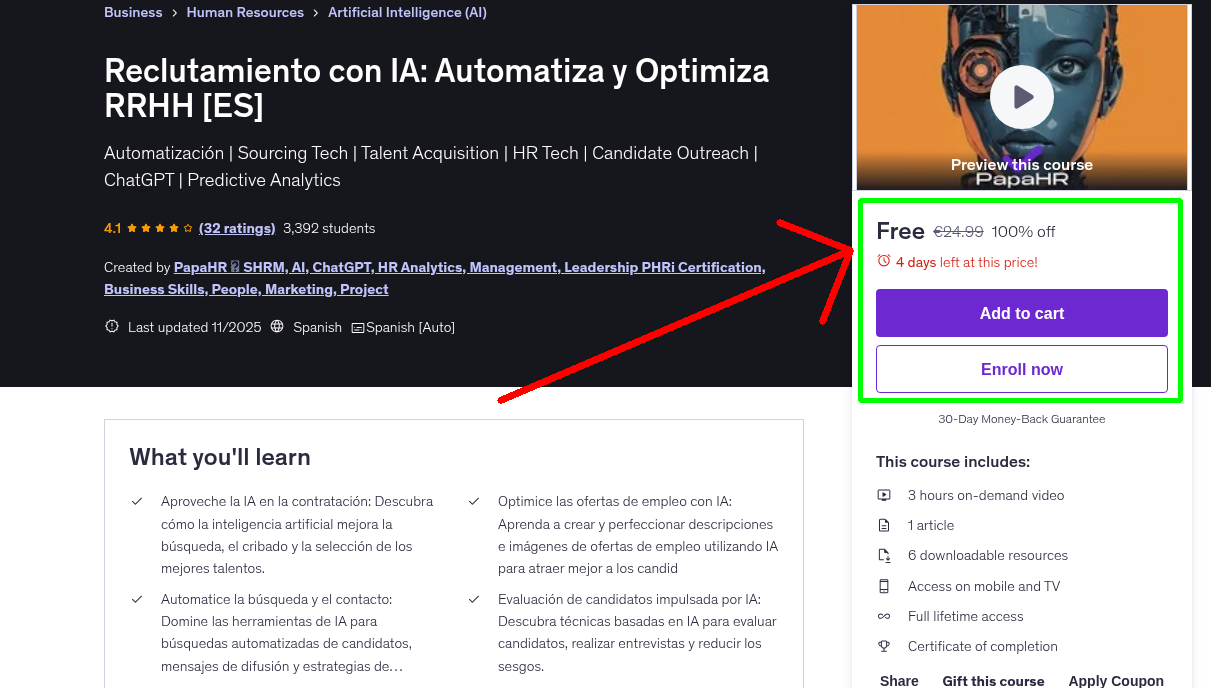 Reclutamiento con IA: Automatiza y Optimiza RRHH [ES]