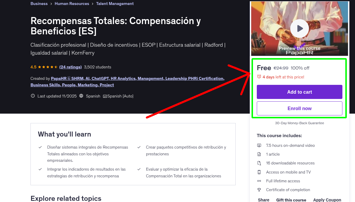 Recompensas Totales: Compensación y Beneficios [ES]
