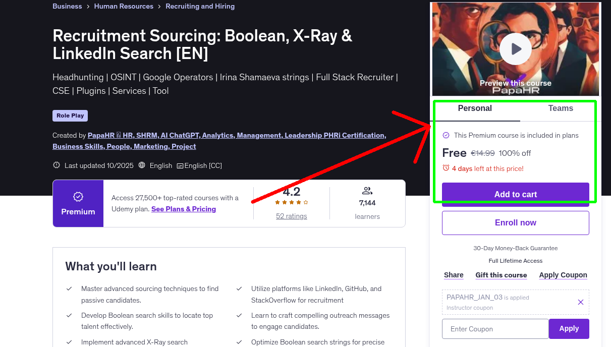 Recruitment Sourcing: Boolean, X-Ray & LinkedIn Search [EN]