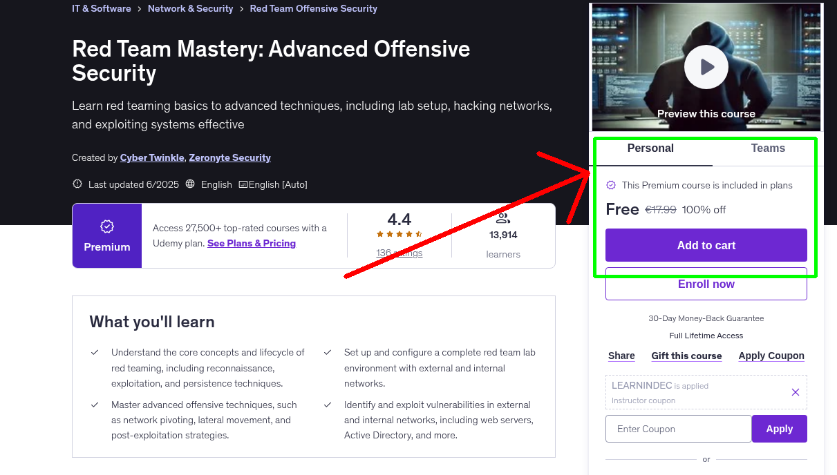Red Team Mastery: Advanced Offensive Security